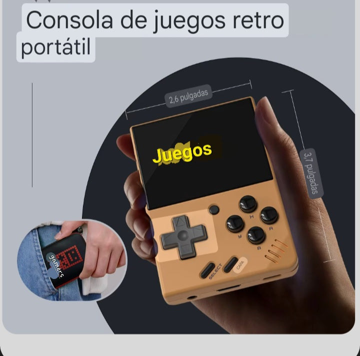 Consola de juegos portátil MIYOO MINI V4 Retro, consolas de videojuegos con pantalla IPS de 2,8 pulgadas, sistema Linux, emulador de juegos clásico