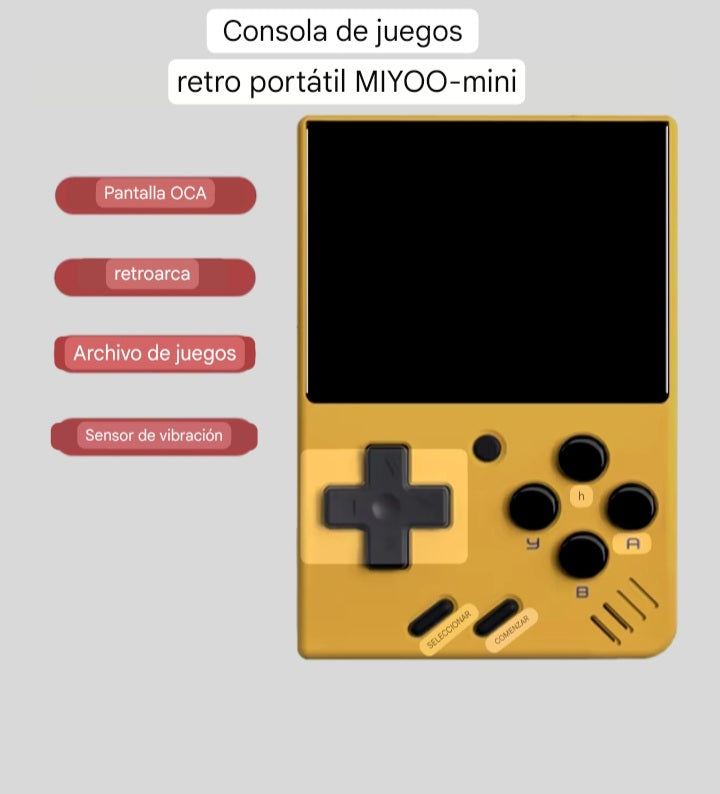 Consola de juegos portátil MIYOO MINI V4 Retro, consolas de videojuegos con pantalla IPS de 2,8 pulgadas, sistema Linux, emulador de juegos clásico